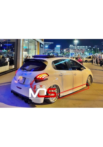Peugeot 208 Marşpiyel Sağ Sol Takım Fiberglass Boyasız