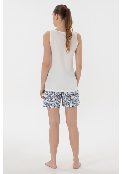 U.s. Polo Assn. Kadın Ekru Pijama Takım 50312913-vr019 Ecru Ekru