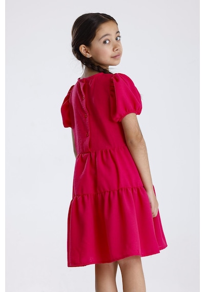 Miababy Basic Düz Elbise Fuşya