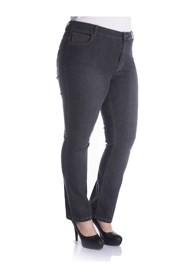 Myline Arka Cepleri Nakışlı 5 Cep Denim Pantolon