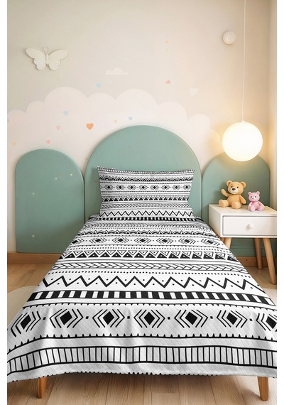 Evimde Bambaşka Siyah Geometrik Çocuk Odası Tek Kişilik Pike Takımı - İskandinav 160x220 CM Kapitone Yatak Örtüsü Evimde Bambaşka Siyah Geometrik Çocuk Odası Tek Kişilik Pike Takımı - İskandinav 160x220 CM Kapitone Yatak Örtüsü