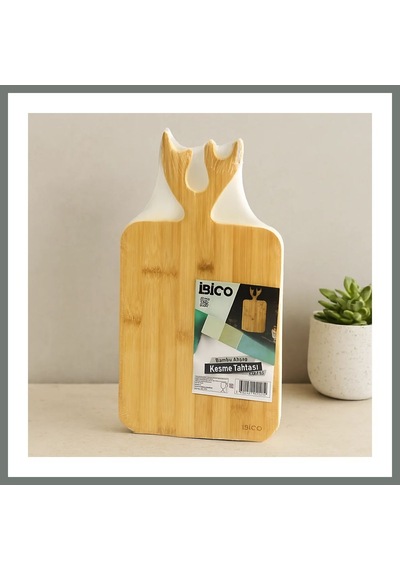 Bezos Bambu Kesim Panosu Kulplu 20x38 Cm Mmbz Çok Renkli