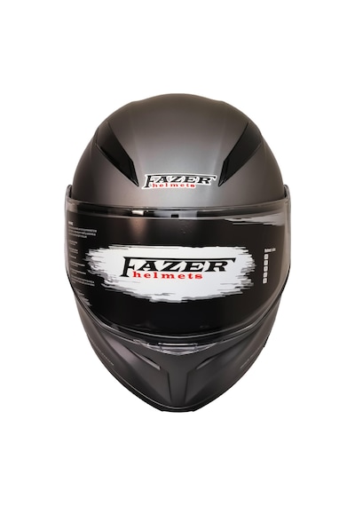 Fazer Motosiklet Çene Açılır Kask Güneş Vizörü Motor Kaskı Mat Titanium Gri