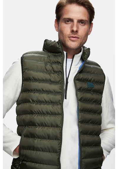 Ucla Blume Yeşil Fermuarlı Ve Cepli Polyester Standard Fit Erkek Yelek Yeşil