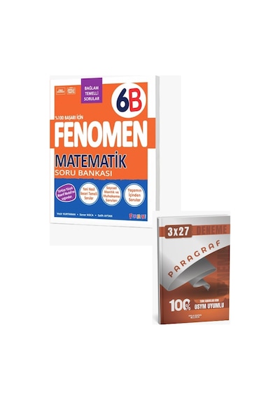 Fenomen 2027 6. Sınıf Matematik 6b Soru Bankası + Anla Kazan Paragraf Deneme