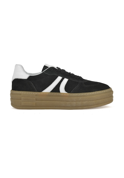 Ziya, Kadın Hakiki Deri Sneaker 1431000z6640 Siyah Siyah