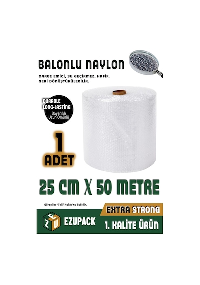 Özel Ebat 1. Kalite 25 Cm X 50 Metre Balonlu Naylon Patpat Kalın Havalı Naylon Pat Pat Pıt Pıt Şeffa