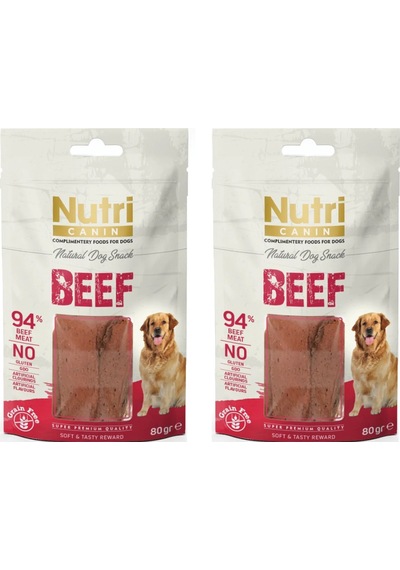 Nutri Canin Sığır Fileto Tahılsız Köpek Ödülü 80 G X 2 Adet