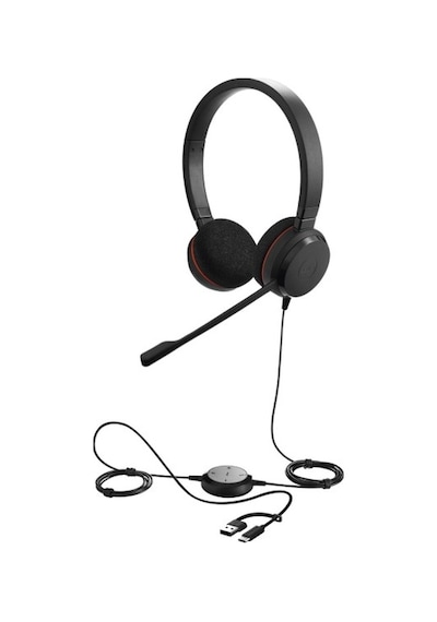 Jabra Evolve 20 Duo Usb-c/a Ms Mikrofonlu Kulak Üstü Kulaklık