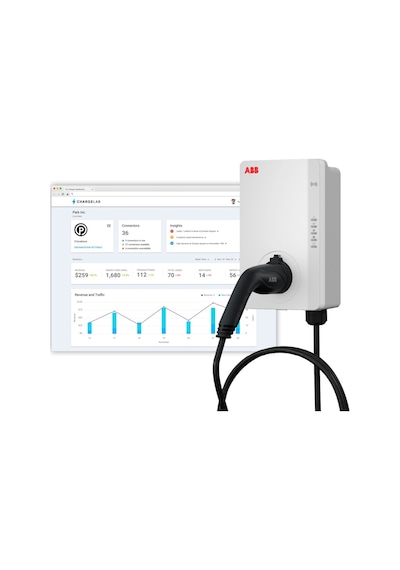 Abb Terra AC 22 KW Kablosuz Duvar Tipi Elektrikli Araç Şarj İstasyonu