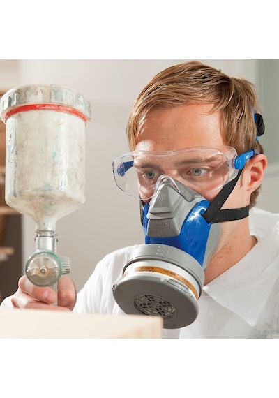 Dräger X-pect 8120 Emniyet Gözlüğü Gözlük Takıcılar İçin Ayarlanabilir Gözlük İnşaat Alanları, Labora