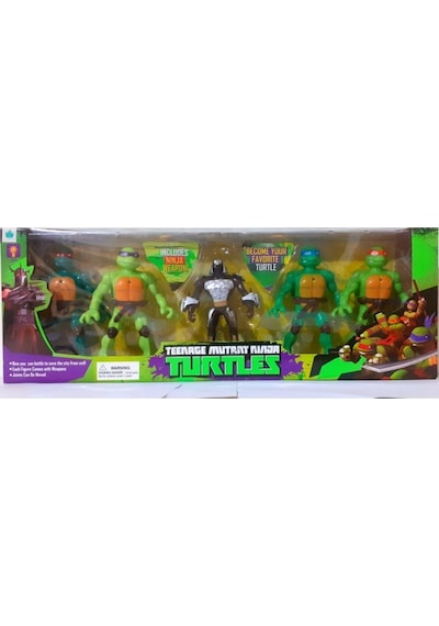 Ninja Kaplumbağalar Ninja Turtles 5 Li Figür Set 12 Cm