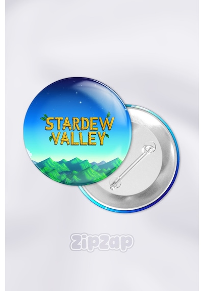 Stardew Valley Video Oyun Çanta Süsü İğneli Buton Rozet Seti 1 Adet Tekli