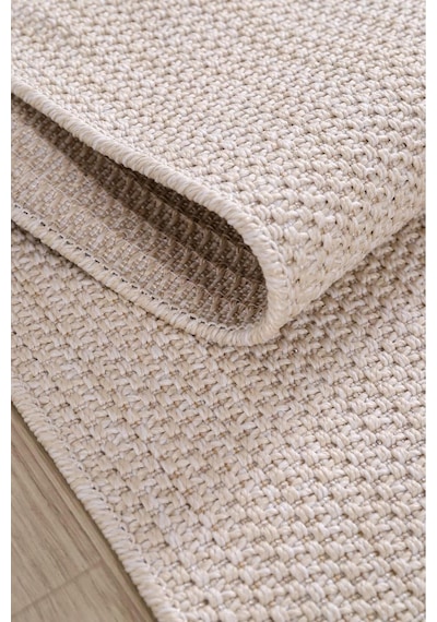 Jüt Kaymaz Taban Yıkanabilir Krem Halı Jüt Kilim Yıkanabilir Örme Krem Sisal Kilim Krem Krem