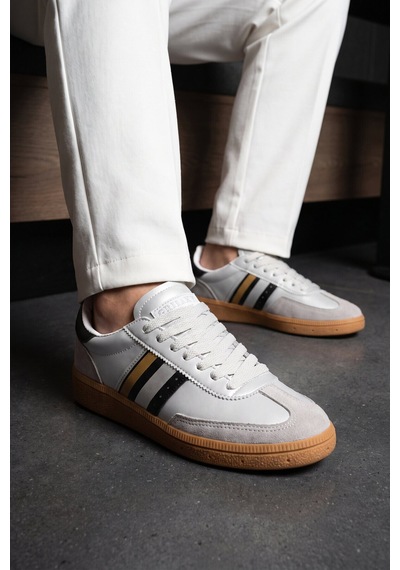 Grijak Gümüş-siyah Bağcıklı Hafif Esnek Rahat Tabanlı Unisex Yürüyüş Ve Spor Ayakkabı Sneaker 015 G