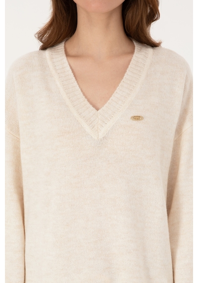 U.S. Polo Assn. U.s. Polo Assn. Kadın Krem Kazak /triko 50314833-vr071