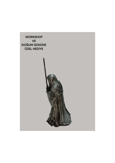 3d Nazgul Yüzüklerin Efendisi 17 Cm Boyanmış Dekoratif - Hediyelik Figür