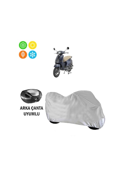 Mondial Wing 50 Cc Scooter Branda Motosiklet Brandası Arka Çanta Uyumlu