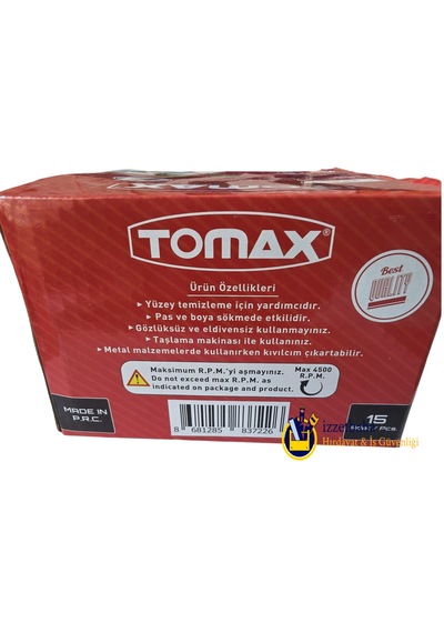 Tomax 30 Mm Pimli Saçaklı Kalem Fırça 15 Adet