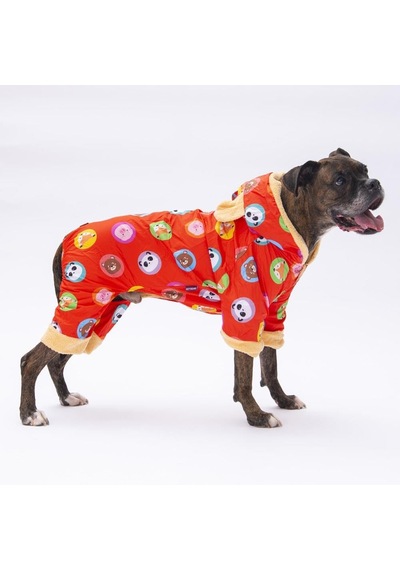 Turuncu Animals Büyük Köpek Mont Büyük Irk Yağmurluk Köpek Kıyafeti 6xl