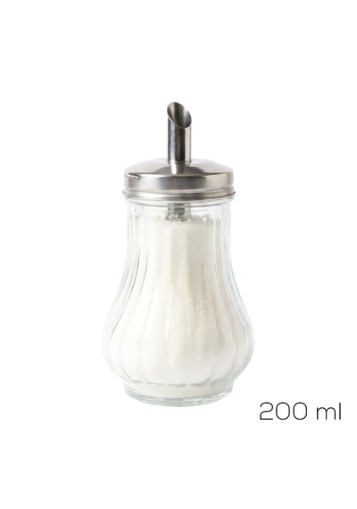 Porsima Dhz90131 Cam Akıtmalı Salla Dök Şekerlik - Toz Şekerlik - 200ml Şeffaf