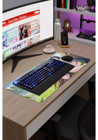 Lan Yan Genshin Impact Anime Oyuncu V4 - 70x30 Xl Gaming Mouse Pad Fare Altlığı