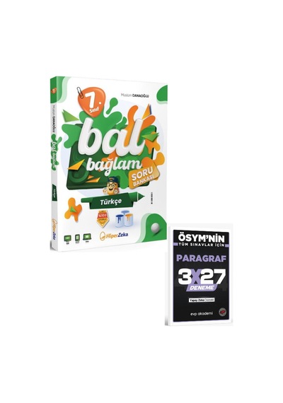 Hiperzeka 2027 7. Sınıf Türkçe Bal Bağlam Soru Bankası+ Evp Akademi Paragraf