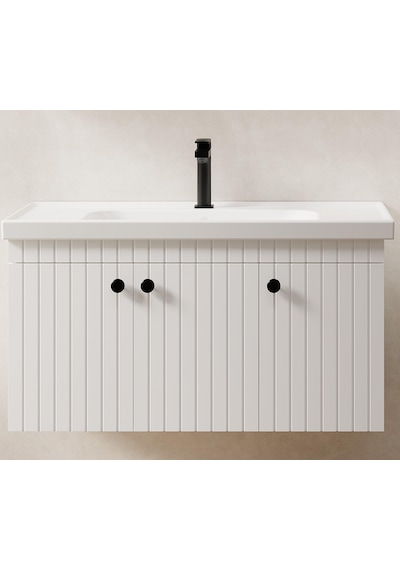 Denko Bodur 100 Cm Mdf Beyaz Banyo Dolabı Alt Modül, Lavabo Beyaz Denko Bodur 100 Cm Mdf Beyaz Banyo Dolabı Alt Modül, Lavabo Beyaz