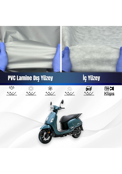 Sym Fiddle Iv 125 Su Geçirmez Motosiklet Brandası Motor Branda