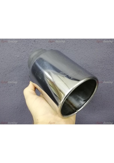 Tek Çıkışlı 100mm Egzoz Ucu Yuvarlak Düz