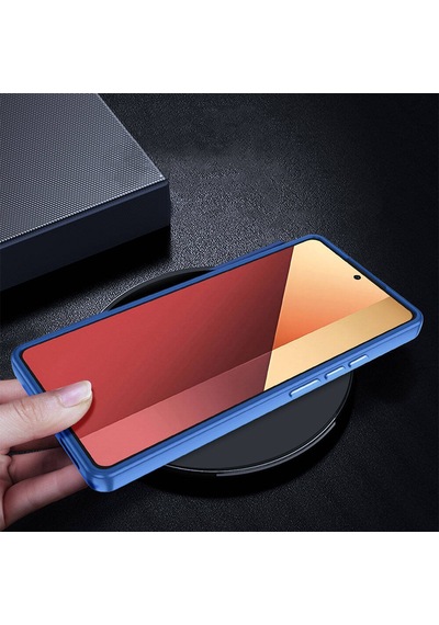 Xiaomi Redmi Note 13 Pro 4g Kılıf Zore Flora Kapak Mavi