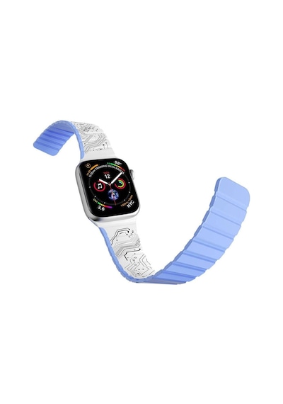 Watch 44mm Uyumlu Kordon Technology Magnetik Tak Çıkar Silikon Strap Kayış Çok Renkli