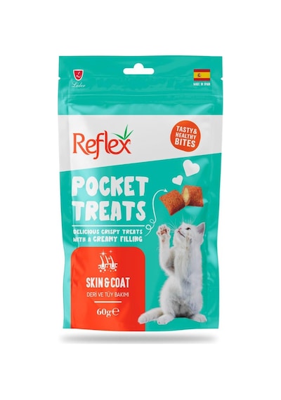 Reflex Pocket Treats Skin & Coat Deri Tüy Bakımı Kedi Ödül Maması 60 G