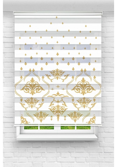 Perdecizade Enxboy Gold Dijital Baskılı Zebra Perde-cocuk Odası-stor Perde Renkli