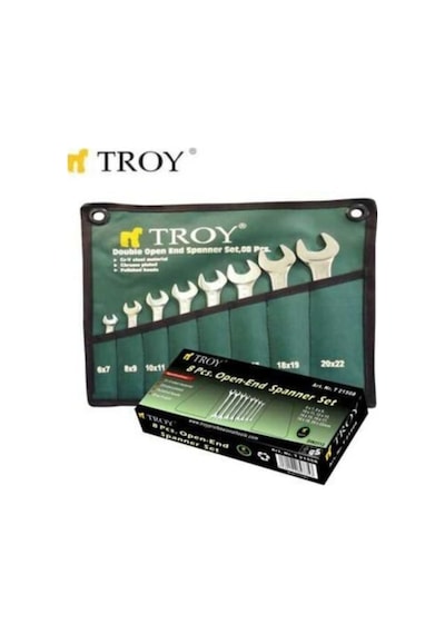 Troy Açık Ağız Anahtar Takımı 8 Parça