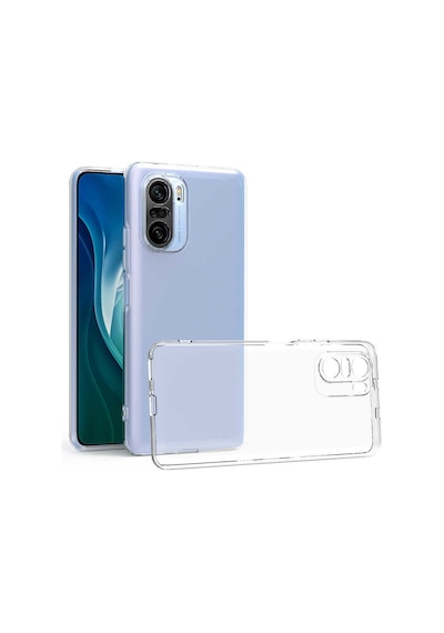 Xiaomi Poco F3 Kılıf Zore Kamera Korumalı Süper Silikon Kapak Renksiz