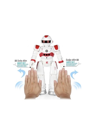 Uzaktan Kumandalı 27 Fonksiyonlu Sesli Işıklı Sensörlü Programlanabilir Yürüyebilen Oyuncak Robot Kırmızı