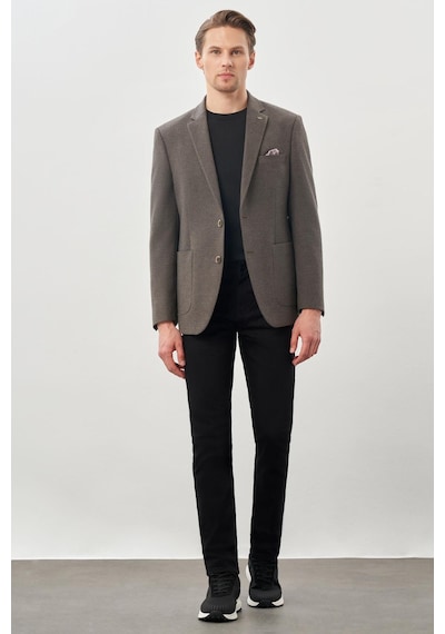 İmza Koyu Bej Desenli Örme Mono Yaka Tam Astar Esnek 6 Drop Comfort Fit Casual Ceket 1002245163 Koyu Bej İmza Koyu Bej Desenli Örme Mono Yaka Tam Astar Esnek 6 Drop Comfort Fit Casual Ceket 1002245163 Koyu Bej