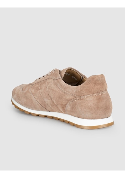 Süet Bej Kadın Sneaker Krem