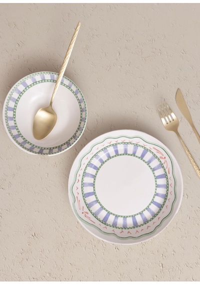 The Mia Spring Yemek Tabağı 6lı Set 20 Cm Renkli