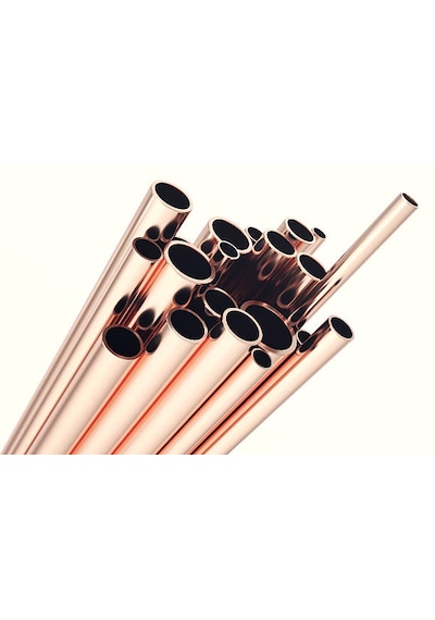 Hırdavaterbabı Bakir Boru Boy Diş Çap 8 Mm Iç Çap 6 Mm 1 Mt