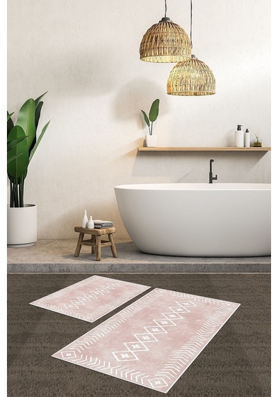 West Home Dijital Baskı Yıkanabilir Kaymaz Taban Salon Halısı Mutfak Halısı Yolluk Ve Banyo Paspası Wh 375 Rose