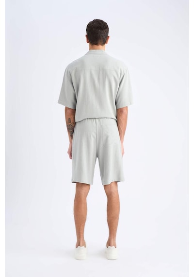 Defacto Relax Fit Yazlık Keten Karışımlı Şort D8835ax25smkh514 Haki