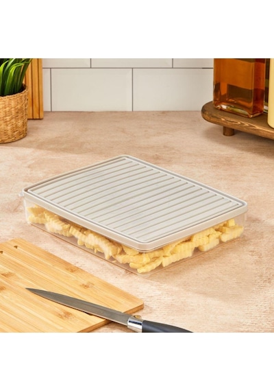 Bigmate 2'li Şeffaf Saklama Kabı 2x2,5 Lt Bgmt2225 Mikrodalga Buzdolabı Ve Dondurucu Uyumlu Düzenleyici Gri