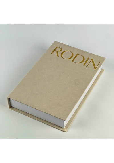 Bak Gel Al Premium Bez Kaplama Kitap Şeklinde Dekoratif Saklama Kutusu - Rodin