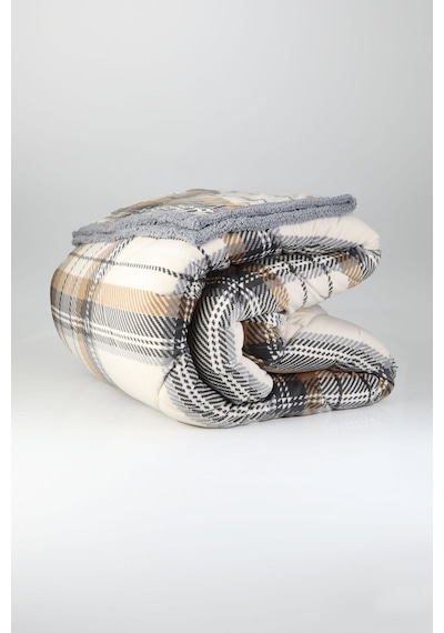 Comforter Çift Kişilik Yorgan Set Volenta Gri 220x240 Cm Gri