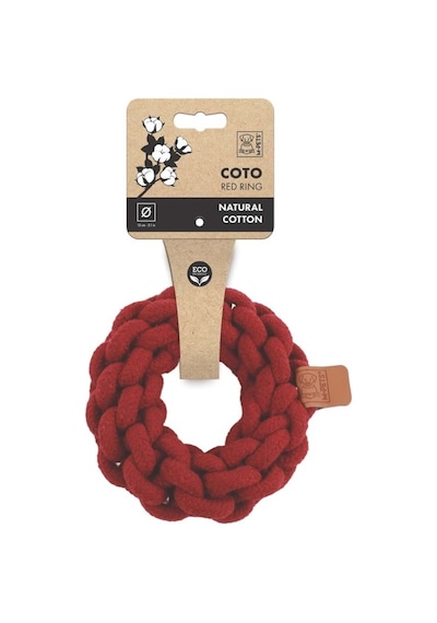 M-pets Coto Red Rıng 13cm Örgü Halka Oyuncak