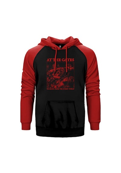 At The Gates To Drink From The Night Itself Gri Renk Reglan Kol Sweatshirt / Hoodie