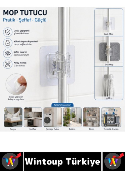 Askı Kendinden Yapışkanlı Mutfak Banyo Masa Üstü Araç İçi Şeffaf Estetik Çok Amaçlı Yaylı Kıskaçlı Çok Renkli