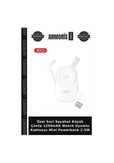 Özel Seri Seyahat Küçük Çanta 1200mah Watch Uyumlu Kablosuz Mini Powerbank 2.5w Diğer